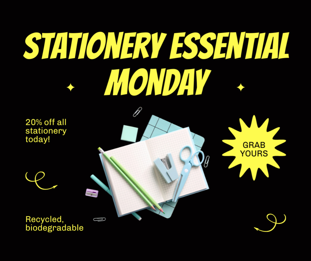 Quality Stationery at Reduced Price Facebook Πρότυπο σχεδίασης