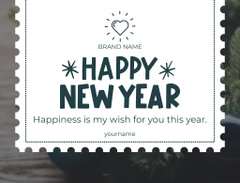 New Year Minimalistic Greeting