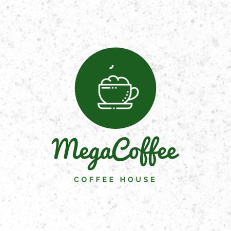 Cafe Ad with Coffee Cup Animated Logo Πρότυπο σχεδίασης