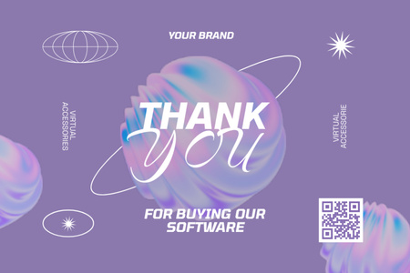 VR Software Ad Postcard 4x6in Design Template
