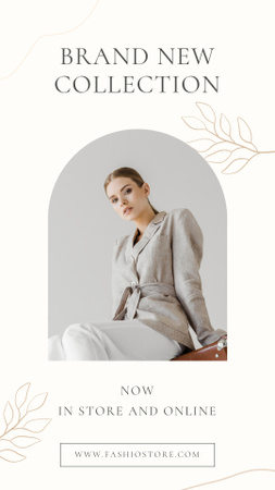 Modèle de visuel Brand New Fashion Collection Announcement - Instagram Story