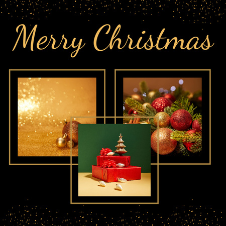 Modèle de visuel Cute Christmas Holiday Greeting - Instagram