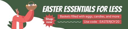 Platilla de diseño Easter Fashion Sale Announcement with Special Discounts Ebay Store Billboard