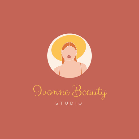 Beauty Studio Services Logo Design Template