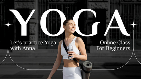 Yoga Class Channel Youtube Thumbnail Modelo de Design
