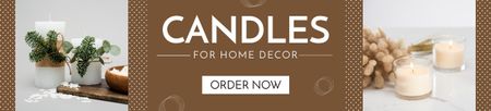 Candles for Home Decor Brown Ebay Store Billboard Design Template