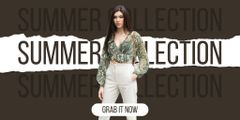Summer Collection Sale Ad on Brown