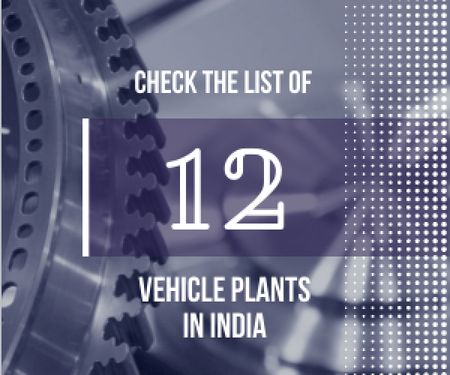 Platilla de diseño Vehicle plants in India poster Medium Rectangle