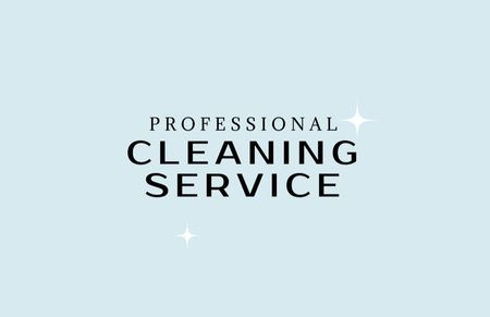Ontwerpsjabloon van Business Card 85x55mm van Professional Cleaning Services Offer