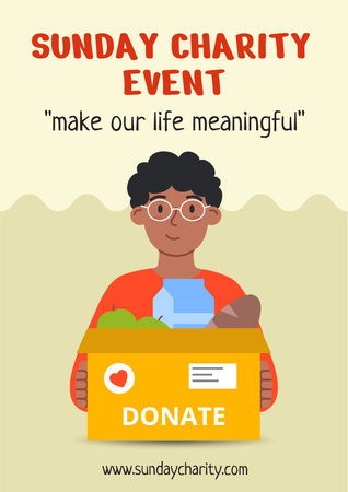 Modèle de visuel Saturday Charity Event Announcement - Poster