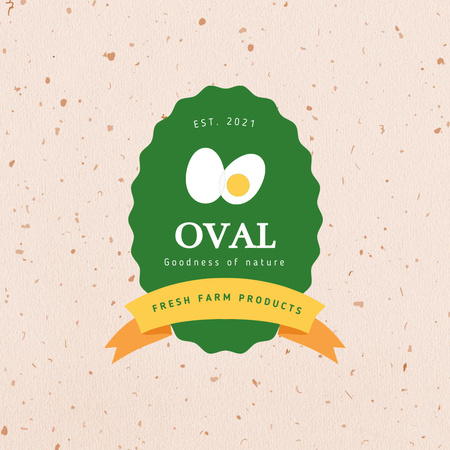 Modèle de visuel Fresh Farm Products Offer - Logo