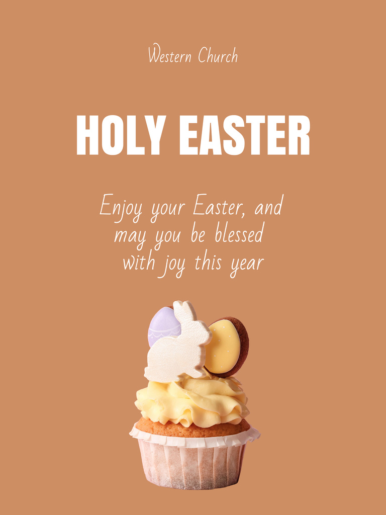 Easter Holiday Celebration Announcement Poster US – шаблон для дизайну