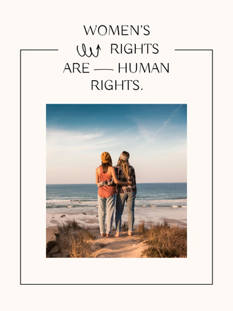 Platilla de diseño Awareness about Women's Rights Poster 36x48in