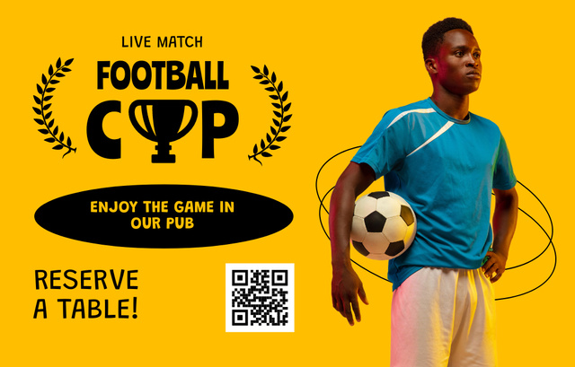 Platilla de diseño Soccer Match Event Announcement Invitation 4.6x7.2in Horizontal