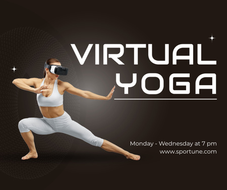 Virtual Reality Yoga,facebook post Facebook Design Template