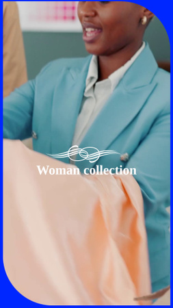 Women`s Clothes Collection With Adjustable Style Instagram Video Story Design Template