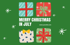Amazing Christmas Sale Announcement for July In Green