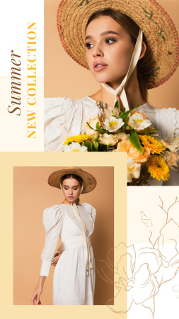 Summer Hat Collection Instagram Story Design Template