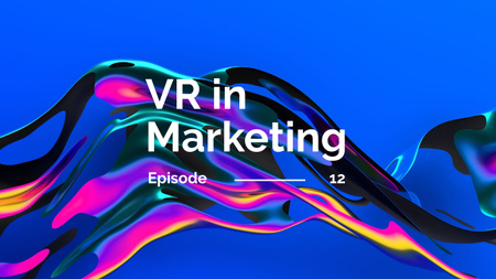 VR technology in marketing Youtube Thumbnail Design Template