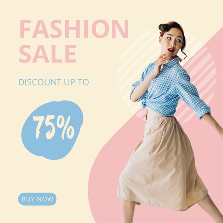 Designvorlage Colorful Clothes And Dress At Reduced Price für Instagram