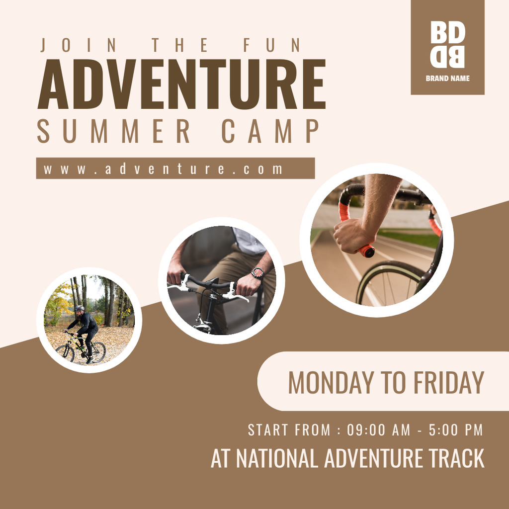 Adventure Summer Camp Ad Instagram – шаблон для дизайну