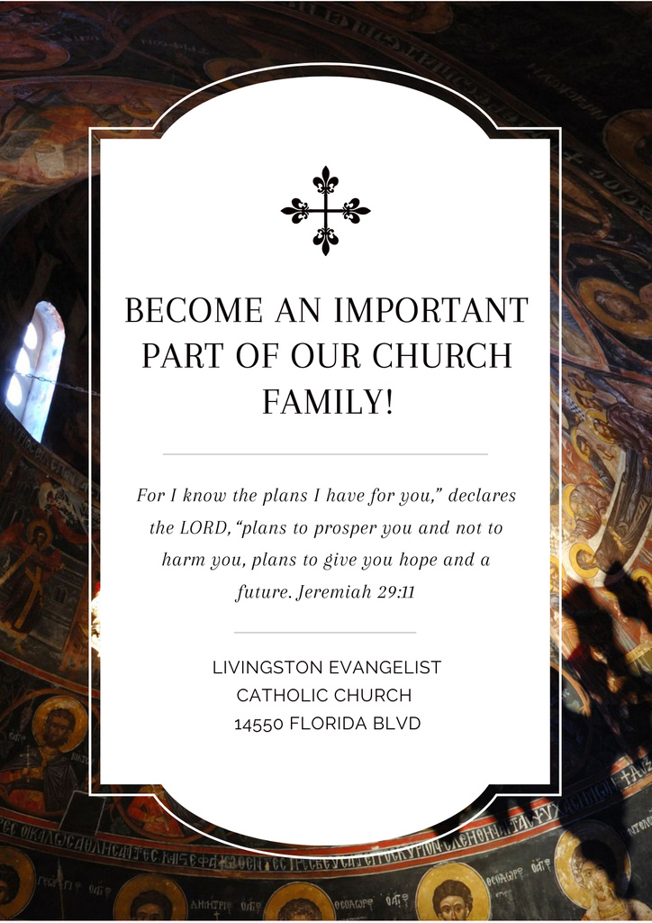 Szablon projektu Evangelist Catholic Church Poster