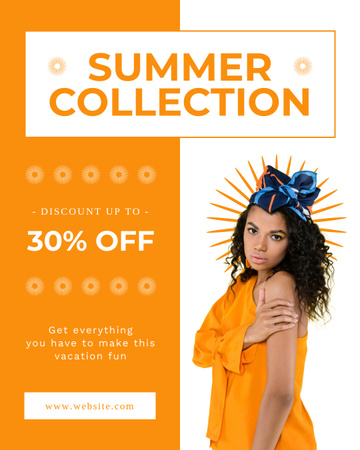 Designvorlage Summer Collection Discount für Instagram Post Vertical
