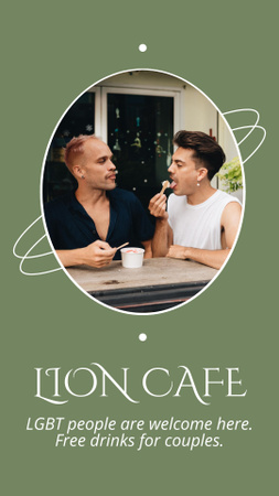 LGBT Friendly Cafe Invitation TikTok Video – шаблон для дизайну