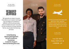 Airline Company Membership Offer with Multiracial Flight Crew