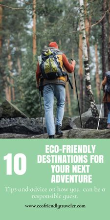 Eco Friendly Destinations Graphic – шаблон для дизайна
