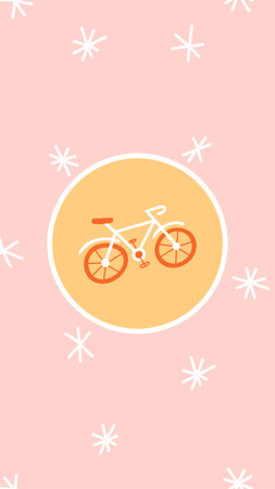tunnus polkupyörän kanssa Instagram Highlight Cover Design Template