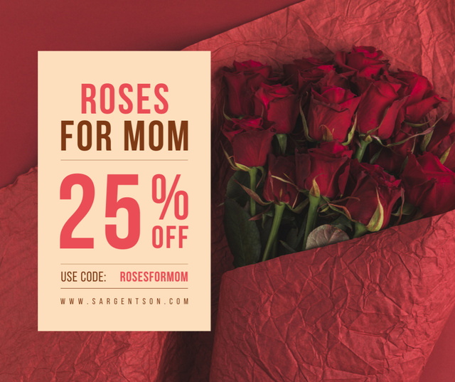 Mother's Day offer with confident Woman Facebook – шаблон для дизайну