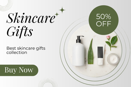 Skincare Gift Sets Sale Label – шаблон для дизайну