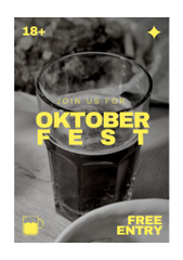 Joyful Oktoberfest Celebration Announcement With Free Entry