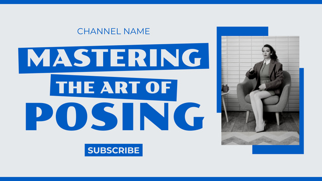 Mastery of Acting Posing Youtube Thumbnail Šablona návrhu