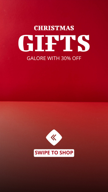 Template di design Ad of Christmas Shopping with Bunch of Gifts TikTok Video