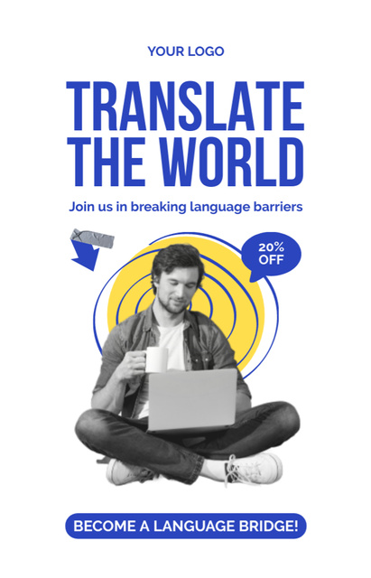 Correct Text Translation Service At Discounted Price IGTV Cover Πρότυπο σχεδίασης