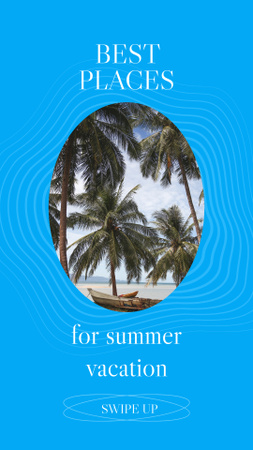 Plantilla de diseño de oferta de vacaciones de verano Instagram Story 