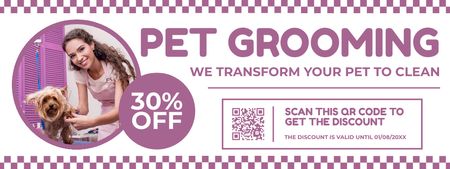 Pets Beauty and Style Services Coupon Design Template