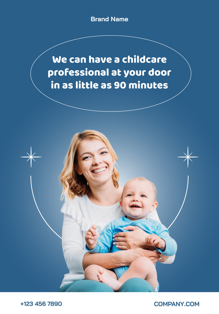 Understanding Childcare Assistance Proposal Poster 28x40in Design Template