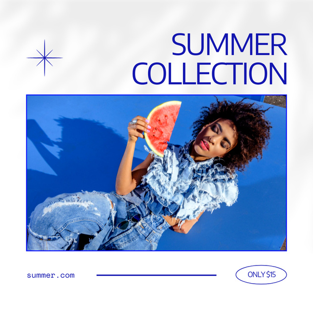 Ontwerpsjabloon van Instagram van Advertising Summer Collection