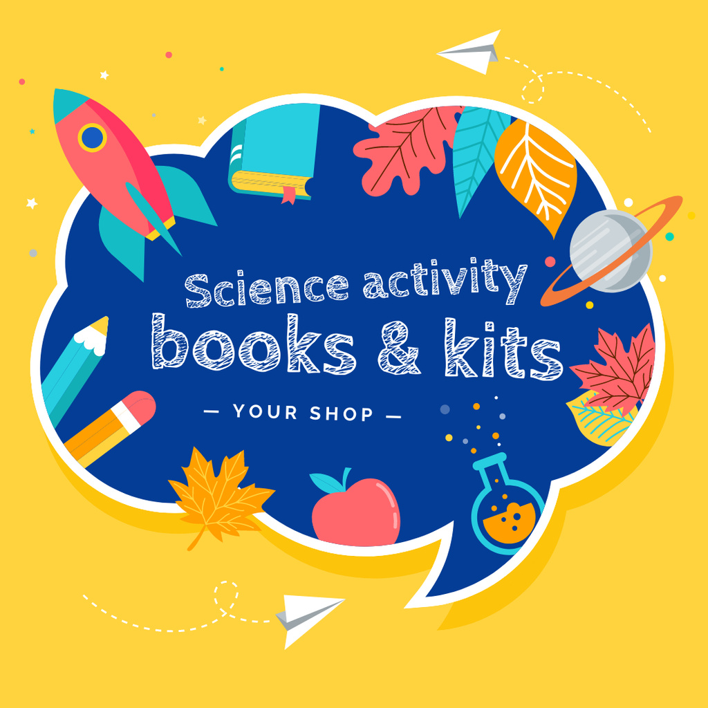 Modèle de visuel Back to School Special Offer of Books and Kits - Instagram