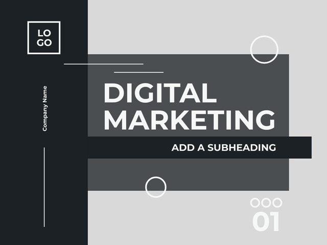 Digital Marketing Strategy for Business Presentation Modelo de Design