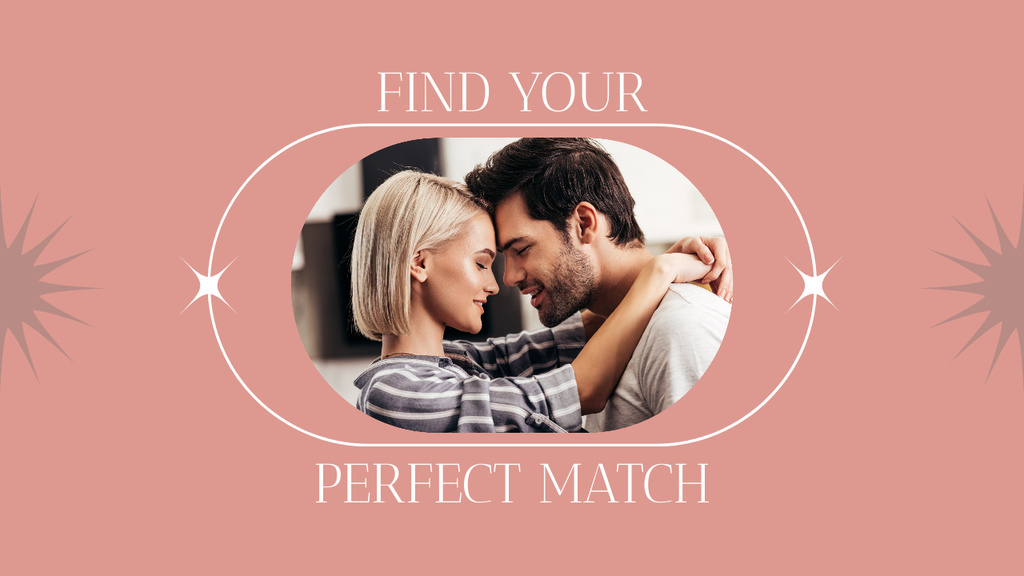 Ontwerpsjabloon van Youtube Thumbnail van Find Your Perfect Match