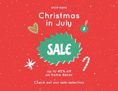 Mesmerizing July Christmas Items Sale Announcement
