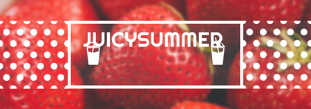 Ontwerpsjabloon van Tumblr van Summer Offer Red Ripe Strawberries