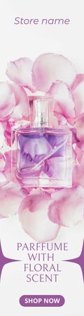 Template di design Perfume in Pink Petals Skyscraper