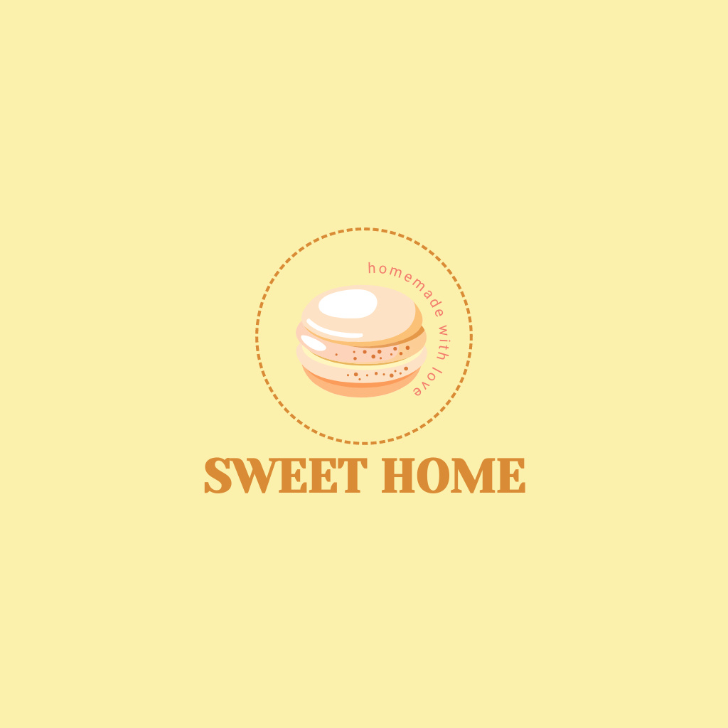 Image of Cake Shop Emblem Logo tervezősablon