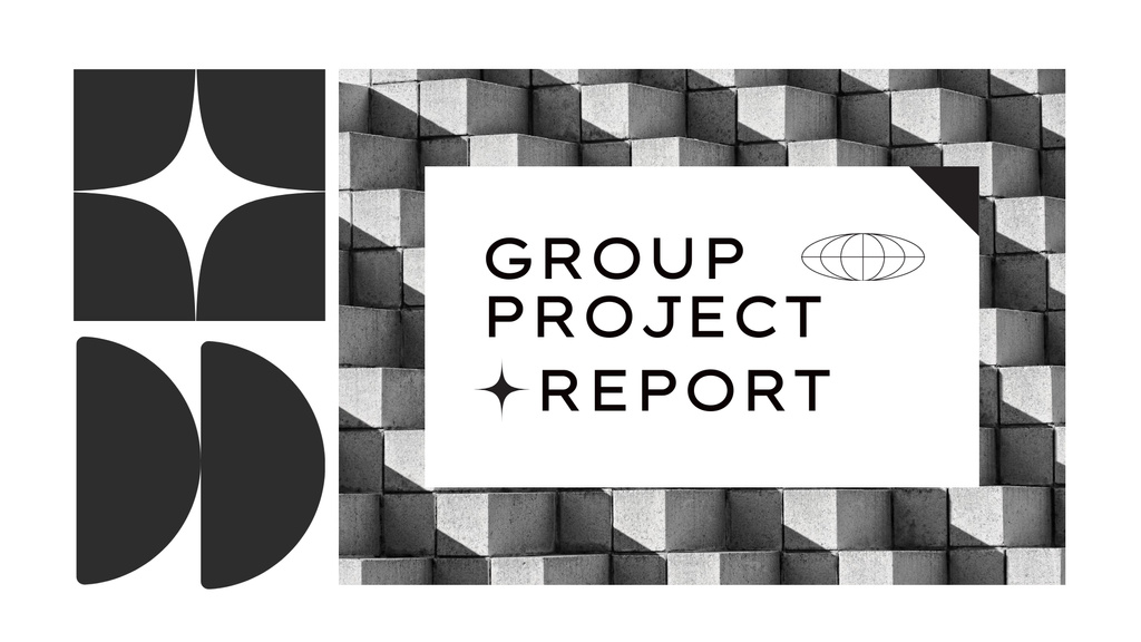 Group Project Announcement Presentation Wide – шаблон для дизайну