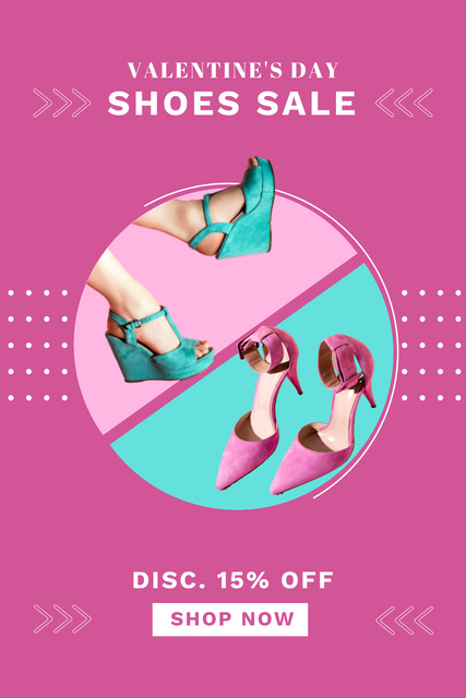 Ontwerpsjabloon van Pinterest van Summer Women's Shoes Sale
